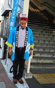 駅前のごあいさつ運動！